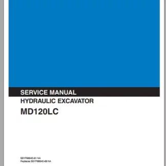 Download Kobelco MD120LC Hydraulic Excavator Service Repair Manual PDF